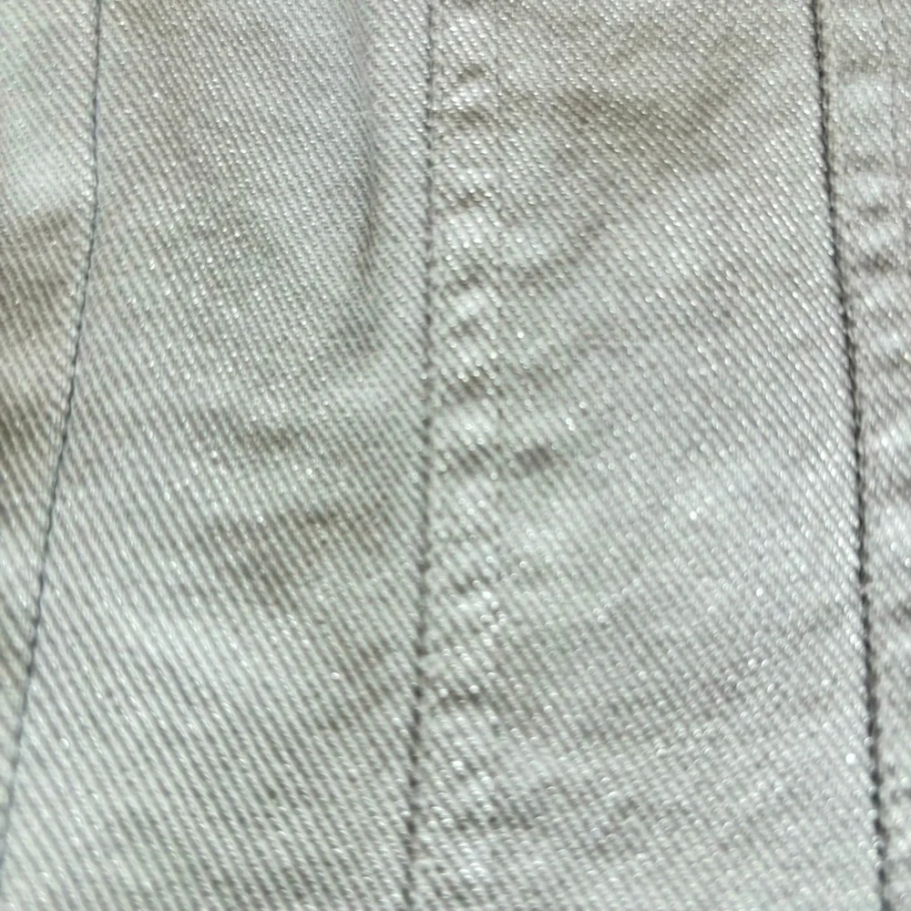 ZARA Top Strapless Silver Blue Denim Corset Style Tube Top—NWT—XXL - Picture 14 of 16